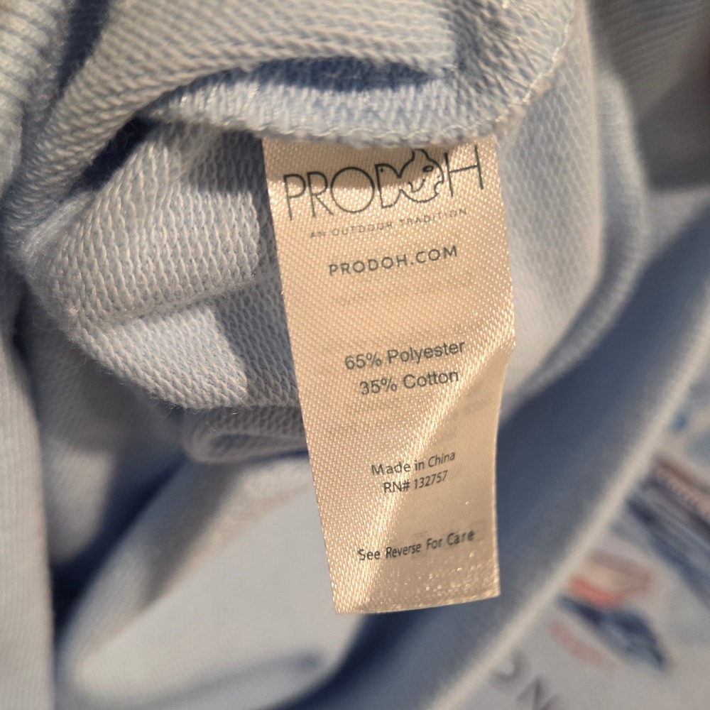 PRODOH Kids Light Blue Coastal Harbor Graphic Hoodie Sweatshirt Size S 8/10 - Picture 5 of 7